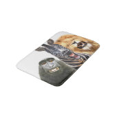 Tapis De Bain Jungle animal amis drôle portrait (Angle)