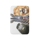 Tapis De Bain Jungle animal amis drôle portrait (Devant (Vertical))
