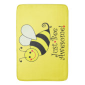 Tapis De Bain Juste le jaune impressionnant d'abeille gaffent (devant Vertical)