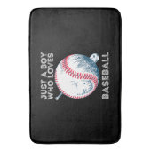 Tapis De Bain Juste un garçon qui aime le baseball (devant Vertical)