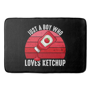 Tapis De Bain Juste un garçon qui aime le ketchup