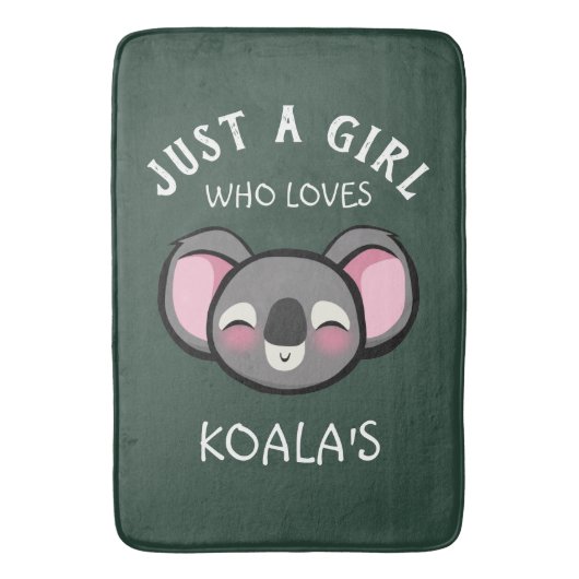 Tapis De Bain Juste une fille qui aime celle de Koala (devant Vertical)