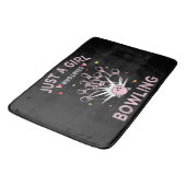 Tapis De Bain Juste Une Fille Qui Aime Le Bowling (Angle)