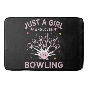 Tapis De Bain Juste Une Fille Qui Aime Le Bowling