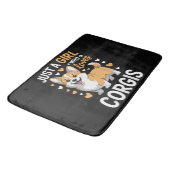 Tapis De Bain Juste Une Fille Qui Aime Les Corgis (Angle)