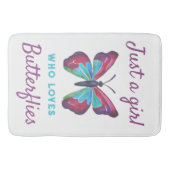 Tapis De Bain Juste une fille qui aime les papillons (Devant)