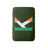 Tapis De Bain K Monogram superposé sur Irish Flag bmcnt (Devant (Vertical))