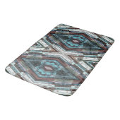 Tapis De Bain Kaleidoscope Brown Et Bleu (Angle)