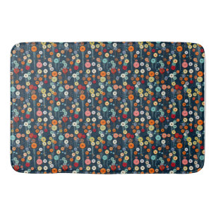 Tapis De Bain Kaleidoscope de la créativité, boutons vibrants