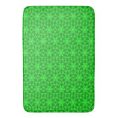 Tapis de bain kaléidoscope vert (devant Vertical)