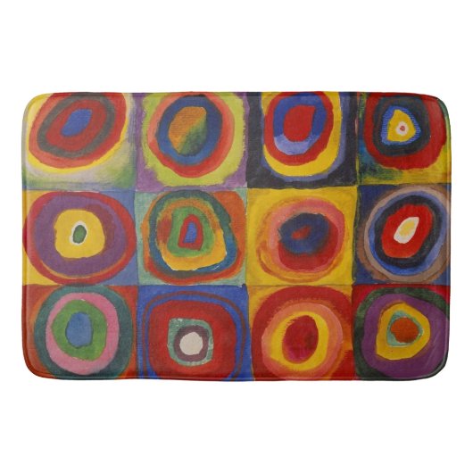 Tapis De Bain Kandinsky Farbstudie Quadrate Colourful Squares (Devant)