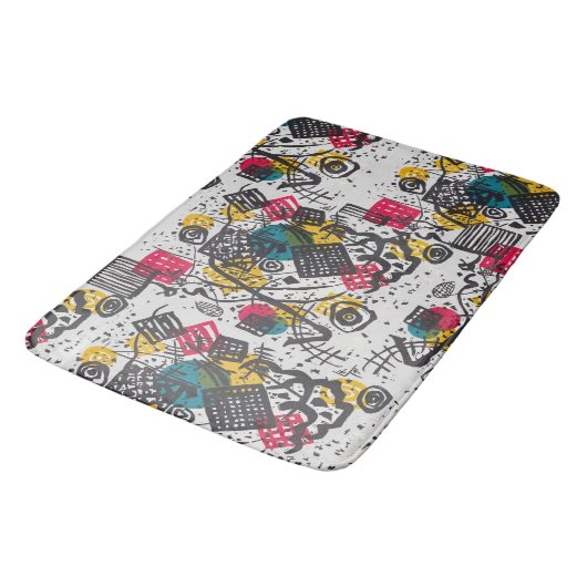 Tapis De Bain Kandinsky Small Worlds V Classic Abstrait (Angle)