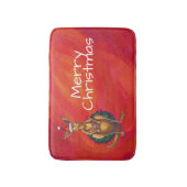 Tapis De Bain Kangaroo Xmas En Rouge (Devant (Vertical))