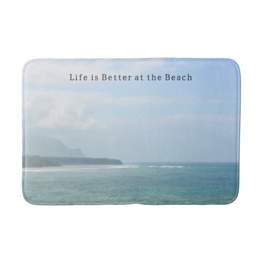 Tapis De Bain Kauai Beach Ocean (Devant)