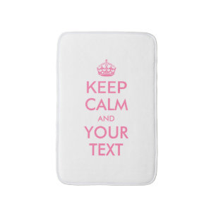 Tapis De Bain KEEP CALM personnalisé et votre texte