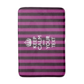 Tapis De Bain KEEP CALM personnalisé et votre texte (Devant (Vertical))
