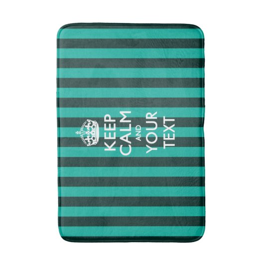 Tapis De Bain KEEP CALM personnalisé et votre texte (Devant (Vertical))