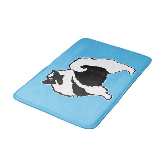 Tapis De Bain Keeshond Graphics - Cute Original Chig Art (Angle)