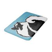 Tapis De Bain Keeshond Graphics - Cute Original Chig Art (Angle)