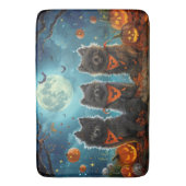 Tapis De Bain Keeshond Halloween Éffrayant (devant Vertical)