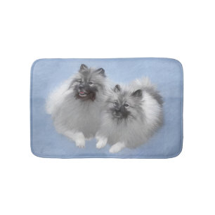 Tapis De Bain Keeshond Paire de Kees Peinture Art animal origina