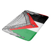 Tapis De Bain Keffiyeh Écharpe palestinienne tissu traditionnel (Angle)