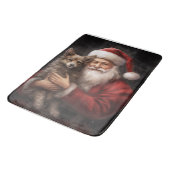 Tapis De Bain Kelpie australienne avec Noël au Père Noël (Angle)