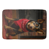 Tapis De Bain Kelpie australienne près de la cheminée Noël (Devant)