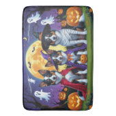 Tapis De Bain Kelpies australiennes Chiens Citrouille Halloween  (devant Vertical)
