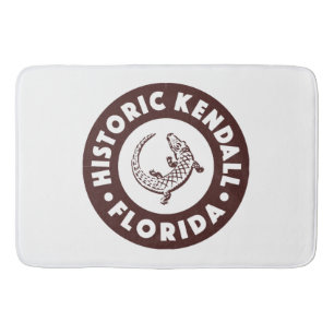 Tapis De Bain Kendall Floride Cercle - Brun
