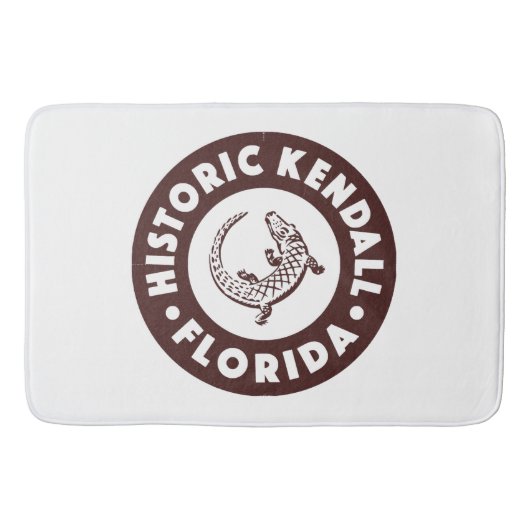 Tapis De Bain Kendall Floride Cercle - Brun (Devant)