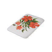 Tapis De Bain Ketmie rouge chaude (Angle)