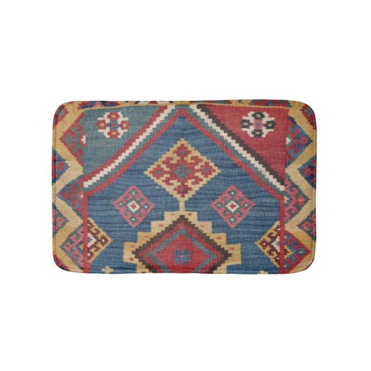 Tapis De Bain Kilim Royal Blue Yellow Classic (Devant)