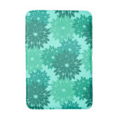 Tapis De Bain Kimono Floral moderne Imprimer, Turquoise, Turquoi (Devant (Vertical))