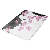 Tapis De Bain Kimono japonais Sakura noir et blanc (Angle)