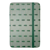 Tapis De Bain KiniArt Green Plaid Arbres (devant Vertical)