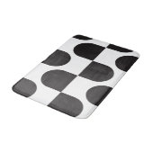 Tapis De Bain Kismet noir & blanc (Angle)