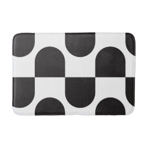 Tapis De Bain Kismet noir & blanc
