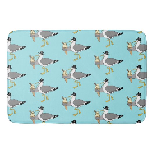 Tapis De Bain Kiss Me Quick Seagull (Devant)
