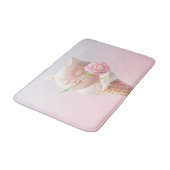 Tapis De Bain Kitty Crème Glacée – Rosée & Rêveuse (Angle)