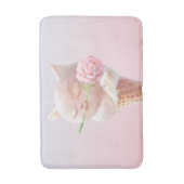 Tapis De Bain Kitty Crème Glacée – Rosée & Rêveuse (Devant (Vertical))