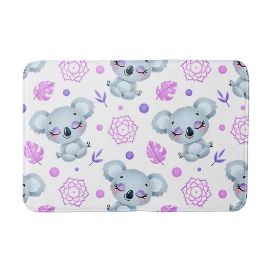Tapis De Bain Koala en méditation Zen (Devant)