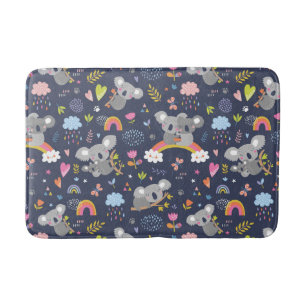 Tapis De Bain Koala Rainbow Love Motif