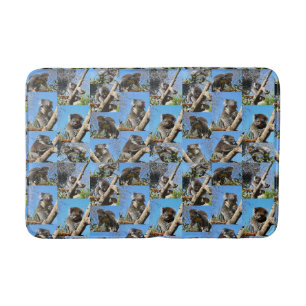 Tapis De Bain "Koala se demande : un collage de photos plein de