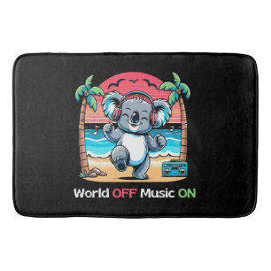 Tapis De Bain Koala vibre sur la plage