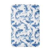Tapis De Bain Koi indigo shibori (Devant (Vertical))
