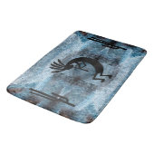 Tapis De Bain Kokopelli Desert Mosaic Blue (Angle)