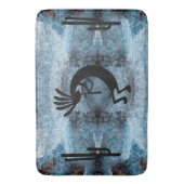 Tapis De Bain Kokopelli Desert Mosaic Blue (devant Vertical)
