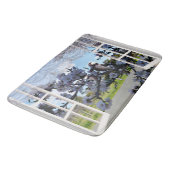 Tapis De Bain Kookaburras Par Ma Fenêtre, (Angle)