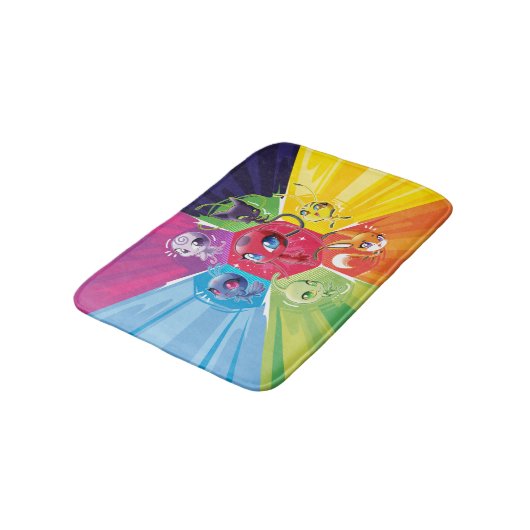 Tapis De Bain Kwamis coloré (Angle)